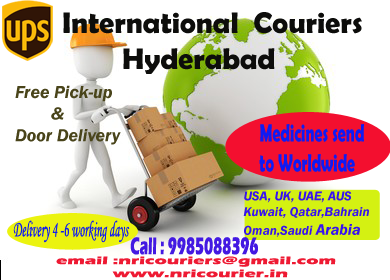 UPS international courier charges hyderabad